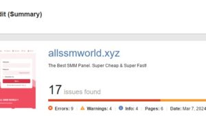 SEO Analysis of Website