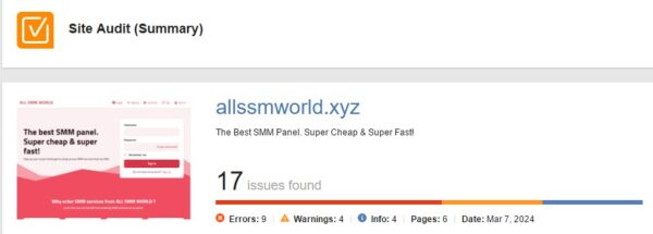 SEO Analysis of Website